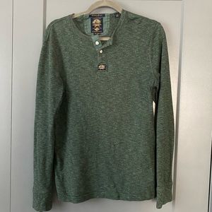 Green Superdry Henley shirt